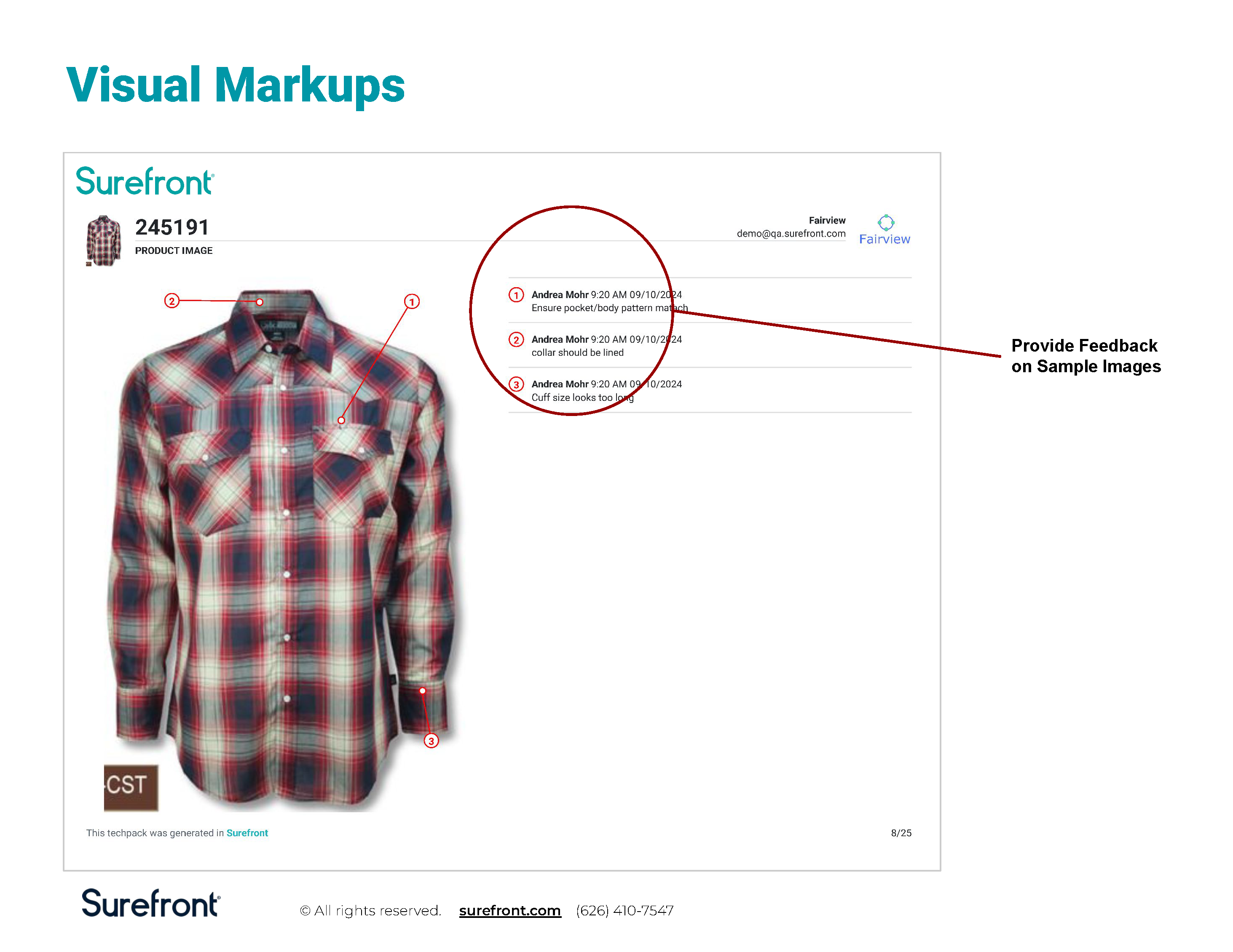 Surefront Tech Packs Visual Markups