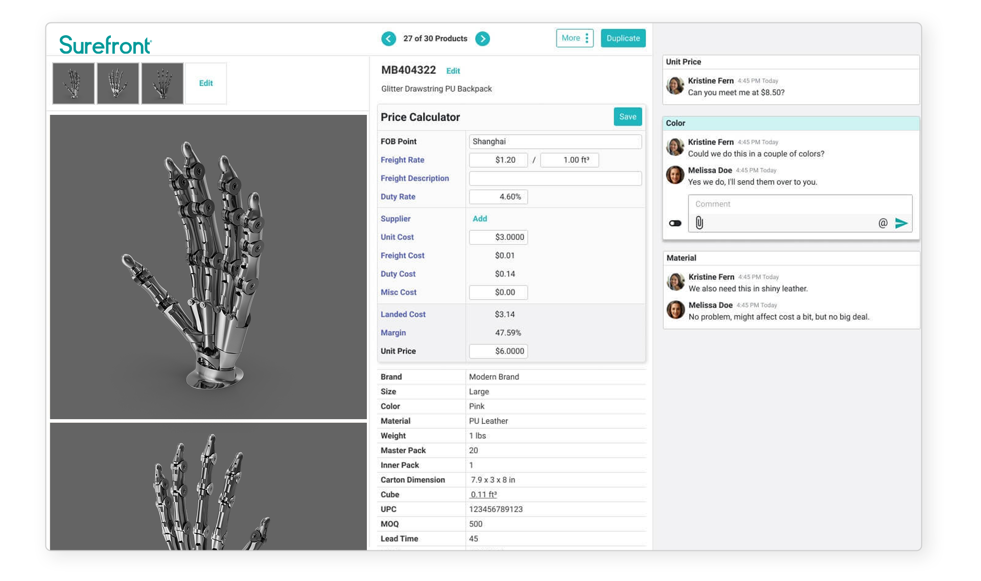 components parts product collaboration