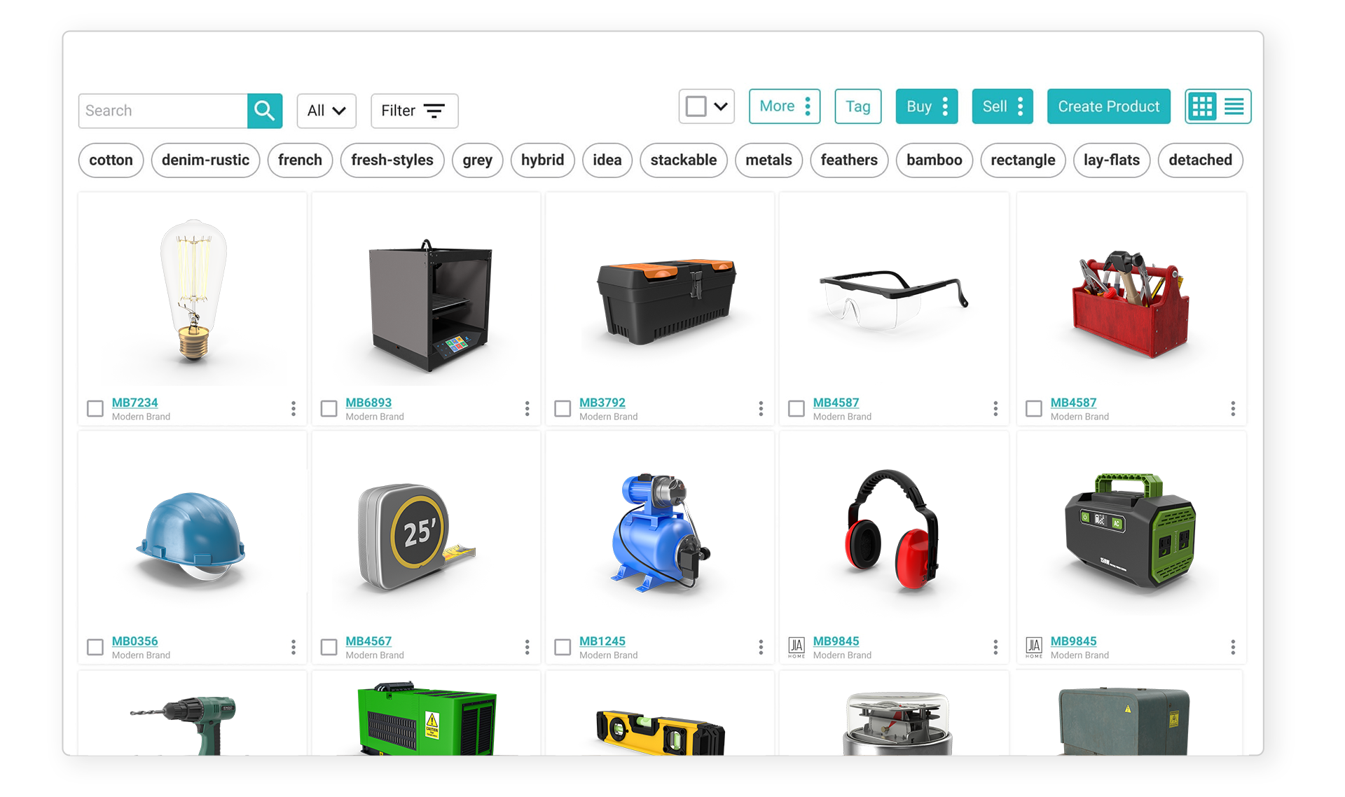 energy utilities catalog management