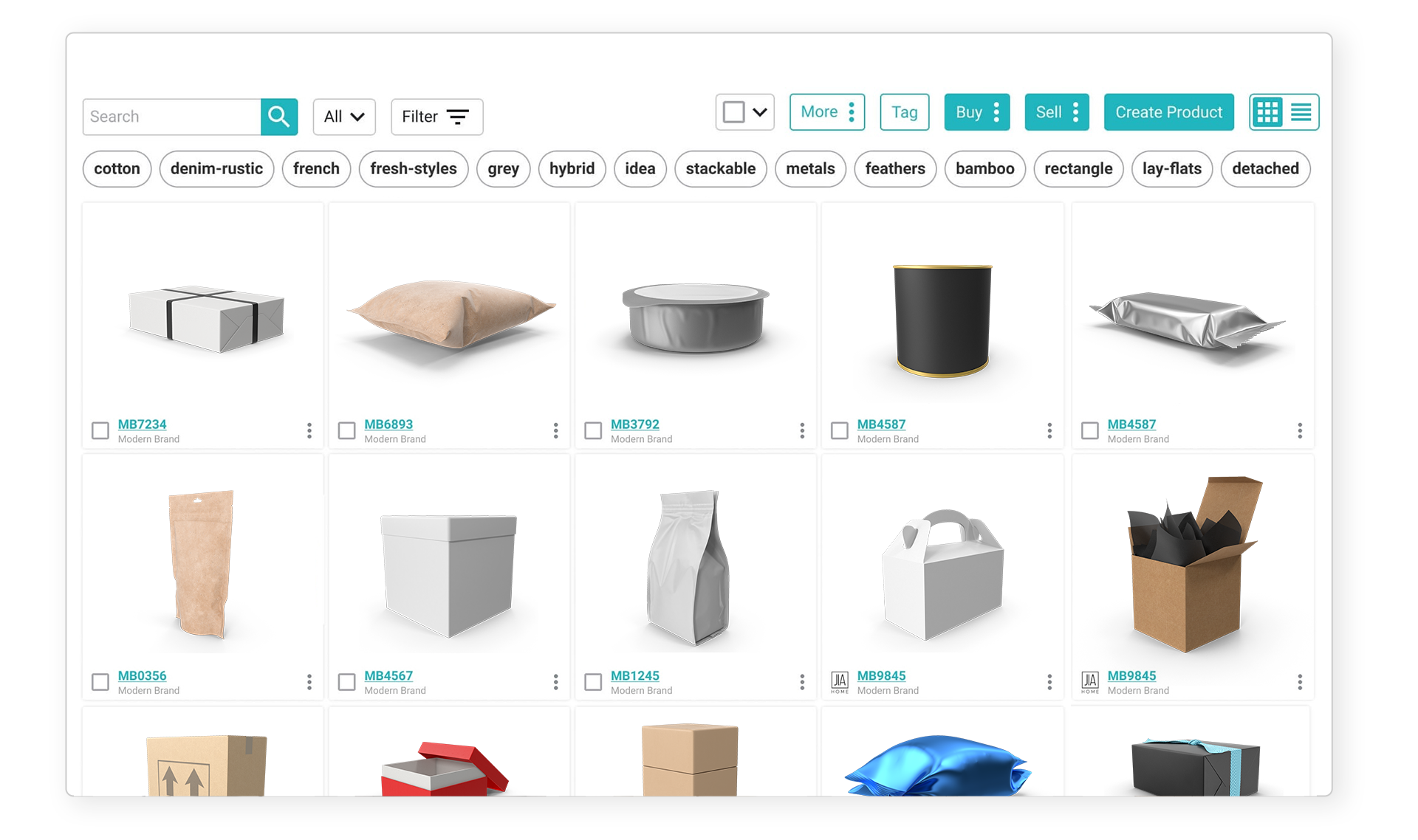 packaging catalog management