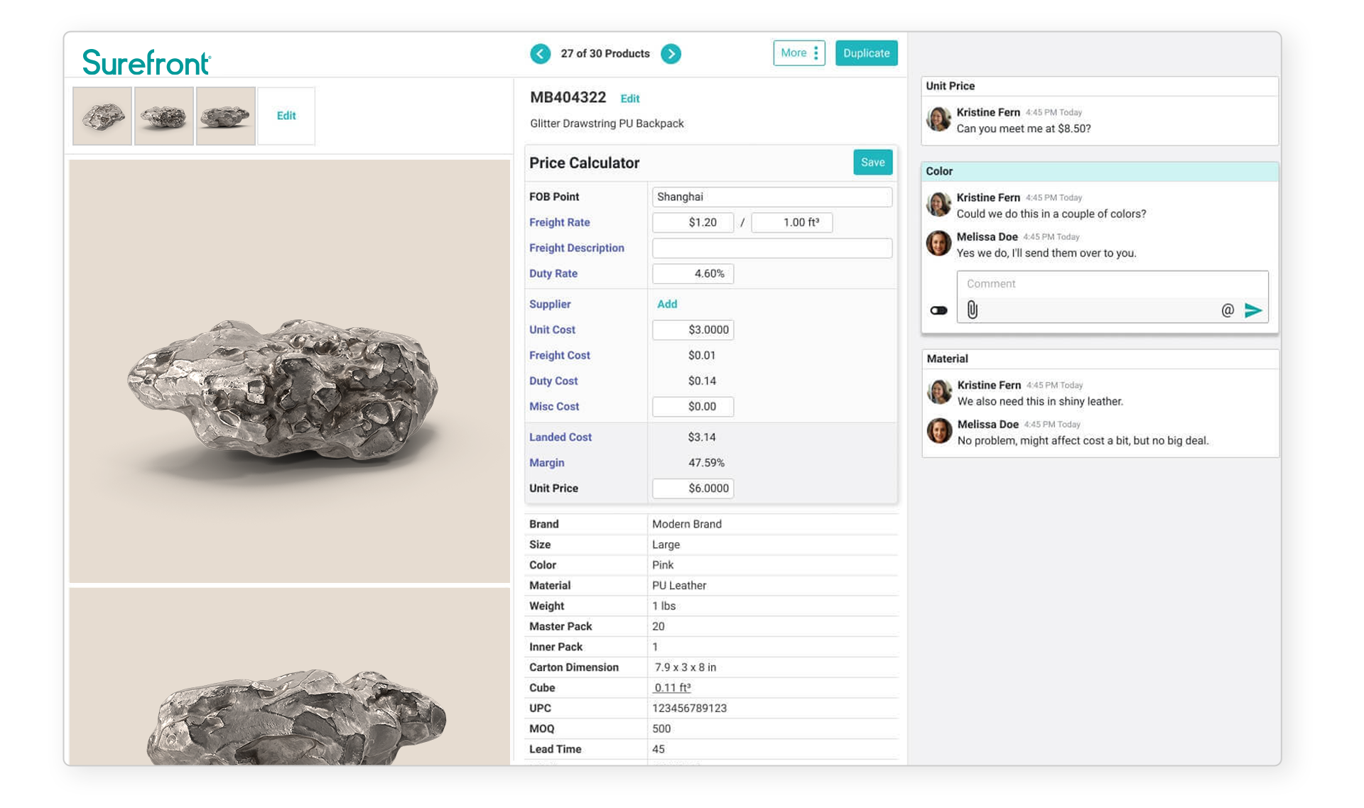 raw materials product collaboration